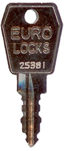 EuroLocks Ersatzschlüssel 25001 bis 25500 - für Briefkasten, Universalschlösser, Möbelschlösser, etc. von EuroLocks (Code 25001 bis 25500) - Nachschlüssel, Zusatzschlüssel - Schließung 25470