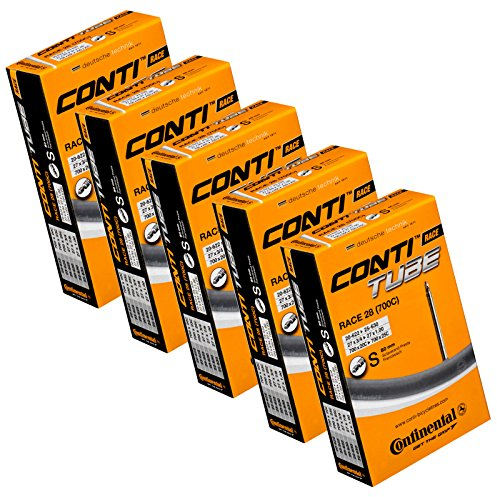 Continental Race 28 Tubes Unisex 0180000 Innenschlauch-Packs, Schwarz, 700 x 20-25c