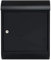 MEFA Briefkasten Topaz 842 Tiefschwarz, Struktur, RAL 9005 (Postkasten mit Sicherheitsschloss, 430x340x150 mm - 842100M