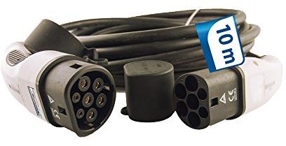 10m Ladekabel 3 Phasen 400V 11kW 16A Typ 2 zu Typ 2 ECC für Wallbox Ladestation Wallbox24