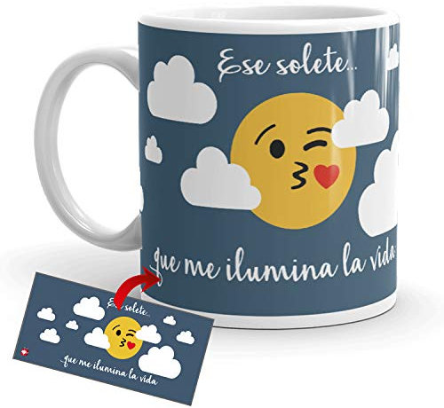 Kembilove Tazas de Desayuno Originales – Taza de Café de Frikis con Mensaje Ese solete Que me Ilumina la Vida – Originales Tazas de Café y Té Ideal para Regalar a Amigos, Parejas