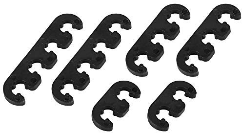 X AUTOHAUX 6pcs 7mm 8mm 8.5mm 8.8mm Car Engine Spark Plug Separators Black