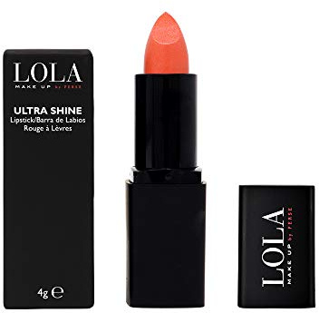 Lola Make-Up Ultra Shine Lipstick, Enriched With Antioxidant Vitamins A, C & E, Hyaluronic Acid No. 036 Coral Kiss, Vegan