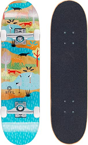 BTFL Kinder Komplettboard Bjoerk, Kinder Skateboard 7.5 x 28 mit ABEC 9 Kugellager für Anfänger und Fortgeschrittene, Geschenke für Mädchen und Jungs: