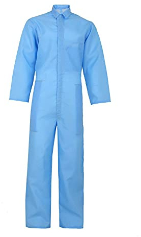 Vestir's Men's Nylon Waterproof Coverall Overall Boiler Suit Work wear Boiler suit Men Adults, Sky Blue
