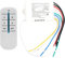 Control de luz de interruptor de pared remoto inalámbrico, 4 vías ON/OFF 220V Transmisor receptor de luz de pared inalámbrico digital, interruptor de control remoto y control remoto