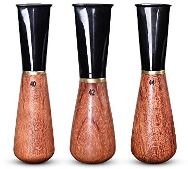 MUXIANG 3 Pcs Zigarrenmundstückhalter TIP Zigarrenfilter handgefertigt Rosenholz (40,42and 44 Ring)