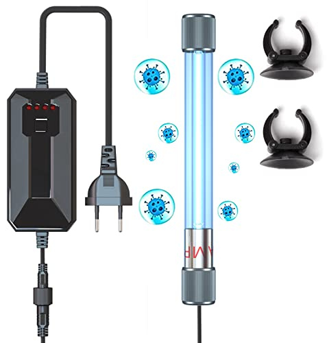 Bonlux 13W UV-Sterilisator für Aquarium Saubere Lampe mit Timer, Aquarium-Tötungsmaschine, Wasserdicht UV-Licht für Teich, Schwimmbad