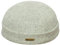 Sterkowski Docker Mütze | Harris Tweed Beanie Kappe für Herren und Frauen | Docker Cap Leon der Profi Beanie Herren Fahrrad Mütze Kapitänsmütze Herren Wintermütze Herren Hellgraumeliert 58 cm