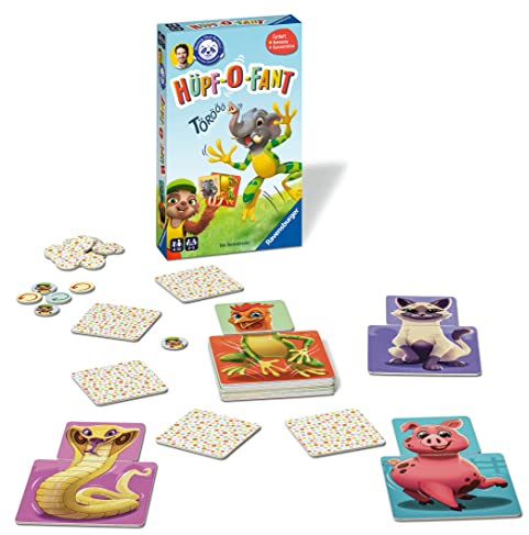 Ravensburger 20951 - Beweg Dich schlau! Hüpf-O-Fant - für 2 bis 5 Kinder ab 4 Jahren entwickelt mit der Felix-Neureuther-Stiftung Beweg Dich schlau!