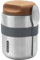 BLACK + BLUM Edelstahl Thermo Topf 550ml | Thermobehälter für Essen | 6h warm & 8h kalt | Auslaufsicher | BPA frei | Naturkork zur optimalen Isolierung | Warmhaltebehälter Essen mit Löffel
