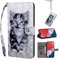 BOLELAW Handyhülle für Samsung Galaxy A21S Hülle, PU Leder Flip Wallet Case Schutzhülle mit Kartenfächer und Standfunktion für Samsung Galaxy A21S (Smiley Katze)