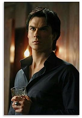 MUTYNE Ian Somerhalder Poster, CoolCanvas Poster, dekoratives Gemälde, Leinwand-Kunst, moderne Familienschlafzimmer-Dekoration, 20 x 30 cm
