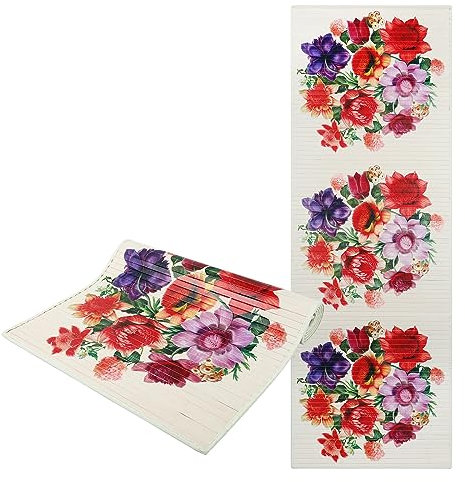 Tapis de yoga antidérapant en bambou pour la maison et le jardin Jaune