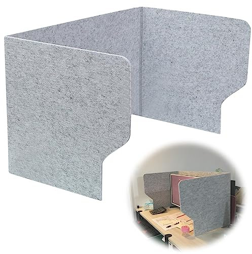 SAGIDAR Cloison Acoustique De Bureau, Panneau De Séparation Paravent D'intimité, Diviseur De Table 60/80/100cm, Léger Et Portable, Séparateur De Table en Polyester, Concentre L'attention
