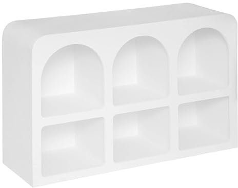 Atmosphera - Meuble 6 niches soleya 110x71,5cm Blanc