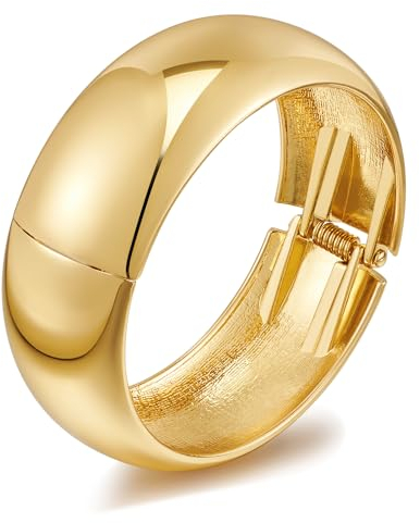 LILIE&WHITE Gold Armreif Armband für Damen – Elegantes Design, Hypoallergen, Langlebig und Rostfrei, Geschenk für Besondere Anlässe wie Geburtstagsfeiern und Jahrestage