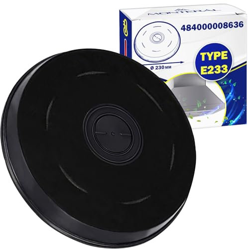 Active Carbon Filter for Cooker Hood 230 x 25 mm Type E233 with the Original Code 484000008636 for Whirlpool 902980047/2 for Electrolux 11005728 for Bosch - MONTERAL
