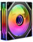 ICOLER Prism 4 EX 120mm ARGB case Fan,Infinity Mirror RGB Light Effect 5V 3PIN Motherboard Light Sync 800~1850RPM PWM PC Fan Suitable for Computer Case and CPU Cooler（Black）