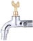 HOMOCONO 1PC Single Handle Copper Sink Faucet with Lock for Kitchen and Bathroom Outdoor Water Tap Durable and Stylish Design