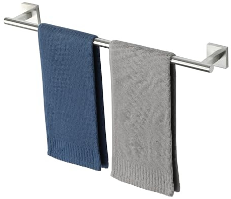 MOOCHE 60CM Handtuchhalter Wand 304 Edelstahl Badetuchhalter Gebürstet | Badetuchstange Handtuchstange zum Bohren mit Verdeckten Schrauben, robust, langlebig und feuchtigkeitsbeständig