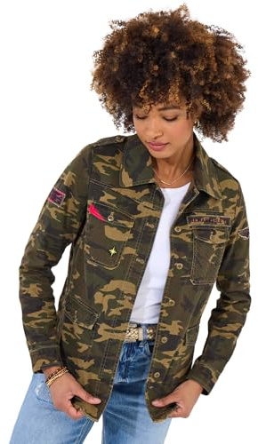 Joe Browns Women's BOUTIQUE Embroidered Back Camo Jacket