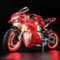 LocoLee Licht Set Kompatibel mit Lego Ducati Panigale V4 S Motorrad, Nur Lichter Set - Kein Modell, Licht Beleuchtung Set Compatible with Lego Ducati Panigale V4 S Motorcycle 42202