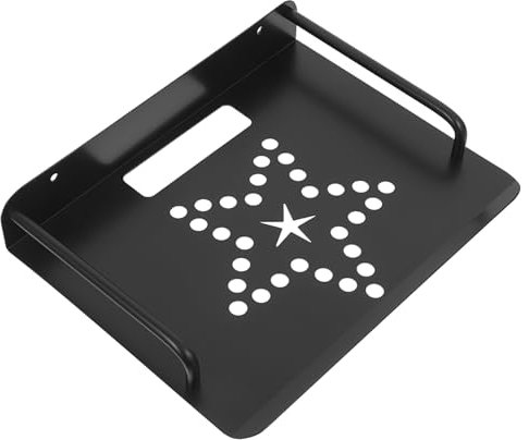 SHINEOFI Wall Mounted Router Bracket for Projector Holder Aluminum Storage Rack Cable Organizer for Home Office Wall Mount for Wifi Router Setup