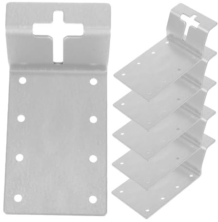 BESPORTBLE Sturdy Concrete Fence Post Brackets 6pcs t Post Mounting Brackets Decorative Hook for Mailboxes Rvs Gardening