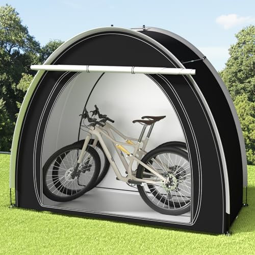Fahrradgarage für 1-2 Fahrräder, Spleißbares Fahrradzelt für den Außenbereich, Wasserdicht Fahrrad Aufbewahrung Camping Gartenzelt