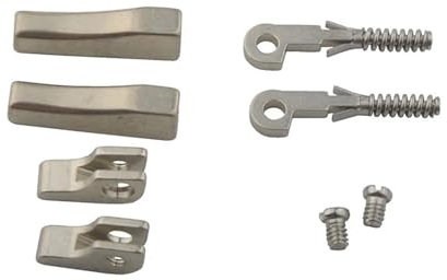 Genérico 10 juegos de bisagras de resorte for gafas de 2,3 mm de ancho con estuche, bisagra flexible de fácil instalación, repuesto de resorte roto.