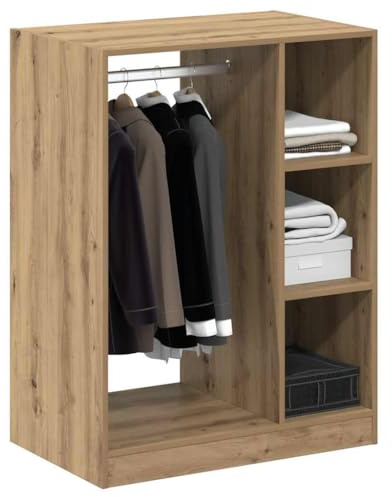 vidaXL Wardrobe Artisan Oak 77 x 48 x 102 cm Engineered Wood