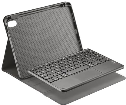 Cellularline Custodia Keymag Case Nera con Tastiera QWERTY Wireless Integrata e slot porta Penna, 33H di utilizzo continuo, Compatibile con iPad 11 e iPad 10.9