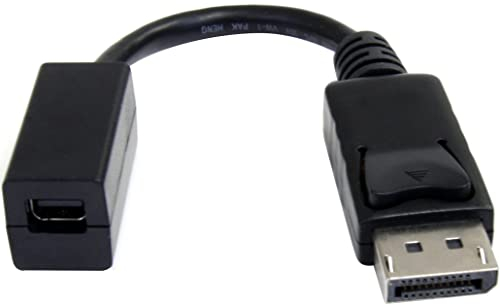 StarTech.com Câble DisplayPort vers Mini DisplayPort 15cm - Vidéo UHD 4K x 2K - Câble Adaptateur DP Mâle vers Mini DisplayPort Femelle - Câble d'Extension de Moniteur DP vers mDP 1.2 (DP2MDPMF6IN)