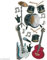Artoz Artwork 3D Motiv-Sticker 185590-04, Musikinstrumente modern, handmade(1)