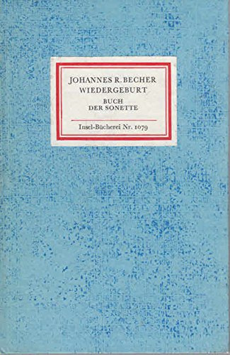 Wiedergeburt. Buch der Sonette. Insel-Bücherei Nr. 1079