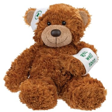 Aurora World Ltd 60384 - Bonnie Bär Gute Besserung 9 inch/ 23cm, Dunkelbraun