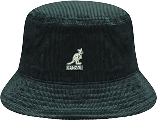 Kangol Cord Bucket Fischerhut Stoffhut Anglerhut Cordhut Baumwollhut Damen/Herren - Winter Herbst-Winter - M (56-57 cm) dunkeloliv