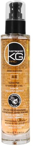 Keragold Pro - Sérum 100 ml Sans Sulfates - Kératine & Extrait d’Ail