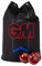 GM Cricket Unisex Erwachsene 2019 Cricket-Tasche, Schwarz/Rot/Blau, Einheitsgröße