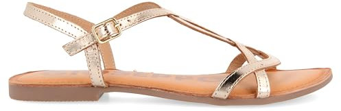 GIOSEPPO Sandalias de Tiras Finas Doradas para Mujer NAVASSA