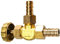 Valvola ad ago in ottone a gomito per tubo in ottone Gas/aria/GPL che regola la valvola ad ago ad angolo a saracinesca (forma a L φ8mm)