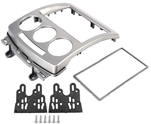 Qiilu 7in 2 Din Navigation Audio Frame, Autoradio Dash Panel Frame DVD Navigation Audio Modifizierte Frame Cover Trim Fit für i