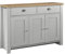 Birlea Highgate 3 Door 2 Drawer Sideboard Grey & Oak Effect