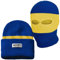 PGWear Mütze und Sturmhaube Troublemaker 2 in 1 blau gelb Streifen