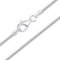 DTPsilver® 925 Sterling Silber Robuste Halskette/Schlangenkette - Karabinerverschluss - Breite: 2 mm - Länge: 45 cm