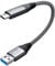 LDLrui Cable corto USB 3.2 Gen 2 A a USB C [10 Gbps, 1 pie], cable de transferencia de datos USB SuperSpeed, Galaxy S21/S20, banco de energía