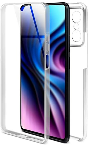 ONEFLOW Touch Case für Xiaomi 11T / 11T Pro Hülle 360 Grad Komplett Schutz beidseitig, Handyhülle mit Displayschutz, TPU Schutzhülle durchsichtig vorne und hinten stoßfest, Klar