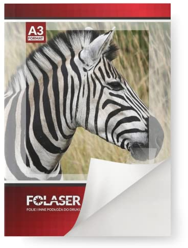 Netuno 10 hojas de lámina autoadhesiva blanco brillante A3 420 x 297 mm Folaser papel adhesivo laser película imprimible para impresoras láser copiadora etiquetas pegatinas precios oficina rótulos