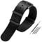 Nato-Nylonarmband 20mm - 23mm Wasserdichtes Uhrenarmband Atmungsaktives und schweißableitendes Uhrenzubehör, 21mm